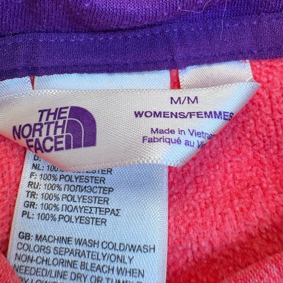 The North Face Half Dome Logo Hoodie Womens Medium Pink Purple Athletic Pullover - Picture 7 of 7